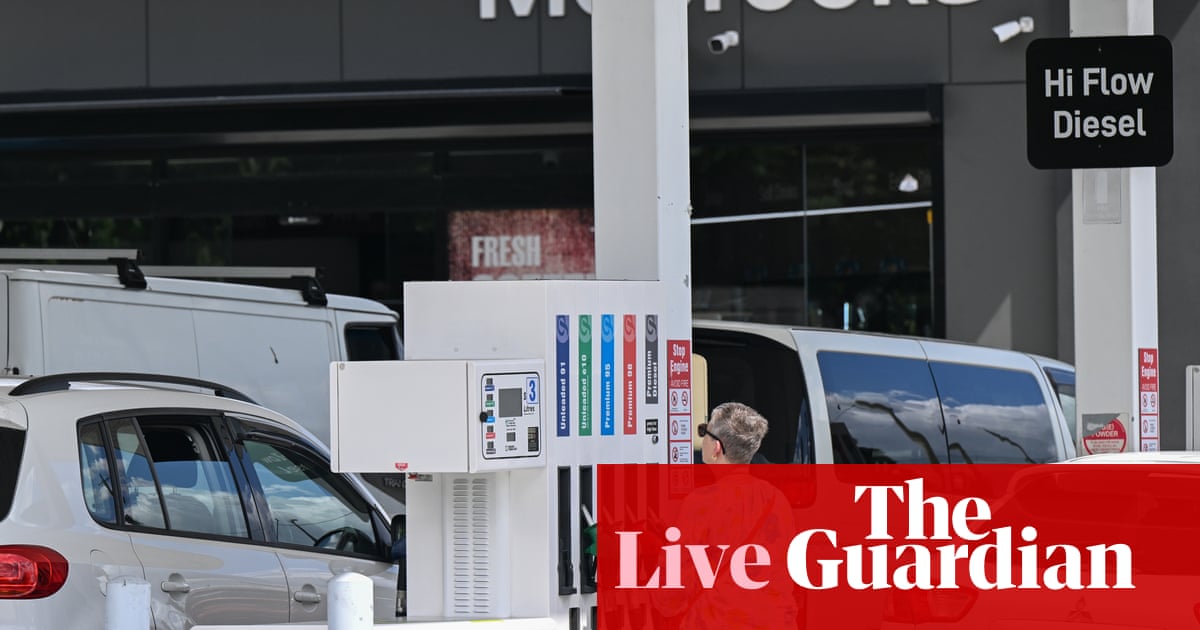Australia news live: government ad campaign urges drivers to minimise fuel use as supply crisis persists | Australian politics