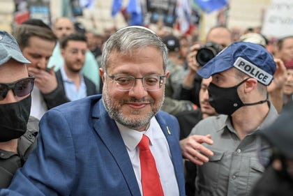 National Security Minister Itamar Ben-Gvir, on Wednesday. Credit: Naama Grynbaum National Security Minister Itamar Ben-Gvir, on Wednesday.