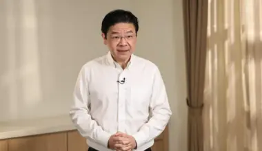 Prime Minister Lawrence Wong speaking in a video message released on April 2.