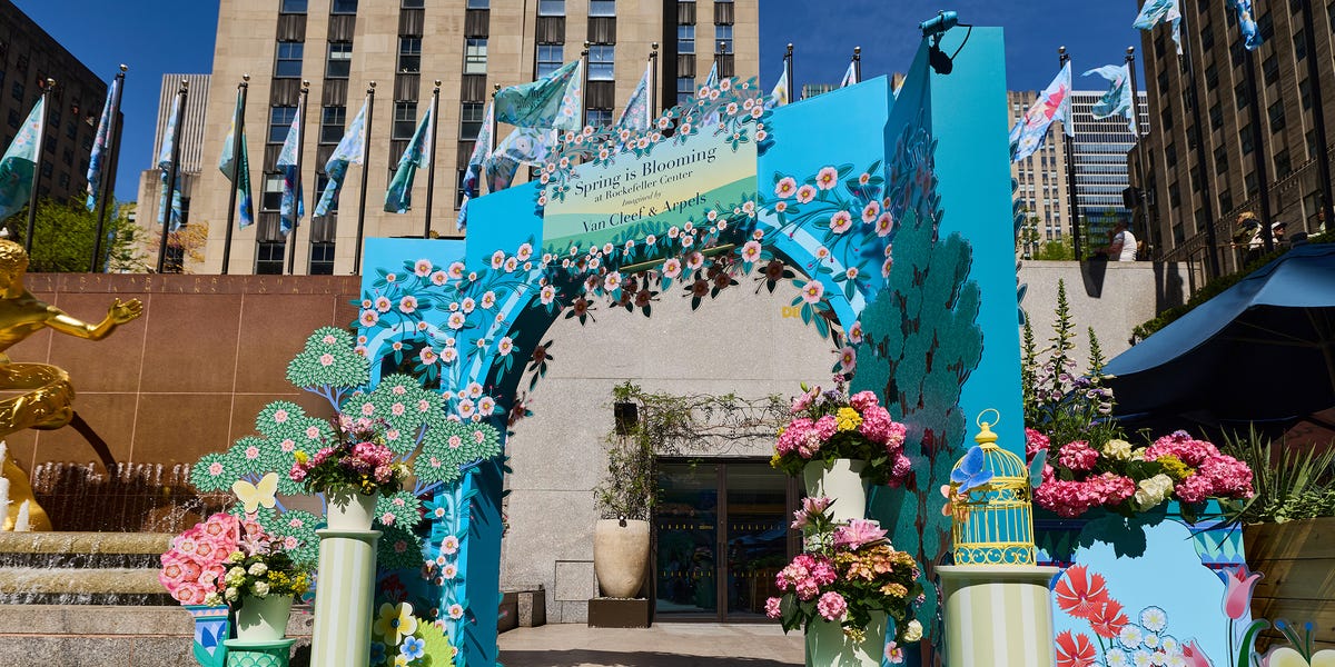 Van Cleef & Arpels Brings a Spring Garden to Rockefeller Center