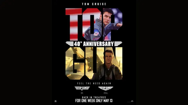 The poster for the 'Top Gun' rerelease. (Paramount)