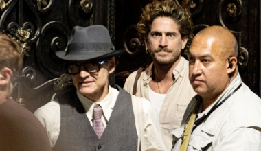 Pedro Pascal's Pal Rafael Olarra Visits Him on Gay Romance Movie Set