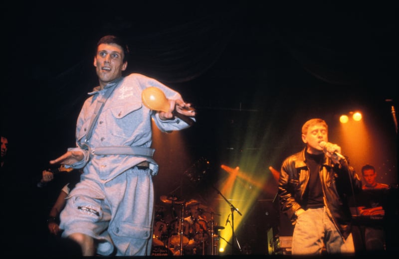Bez and Shaun Ryder perform with Happy Mondays in 1990. Photograph: Stuart Mostyn/Redferns