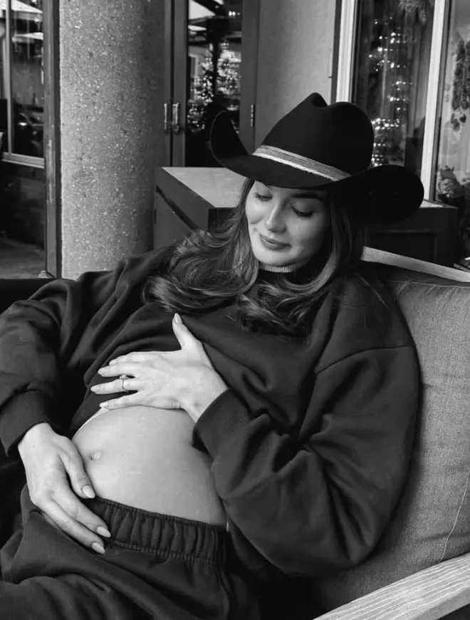 Brook announced her pregnancy while the show was still being aired