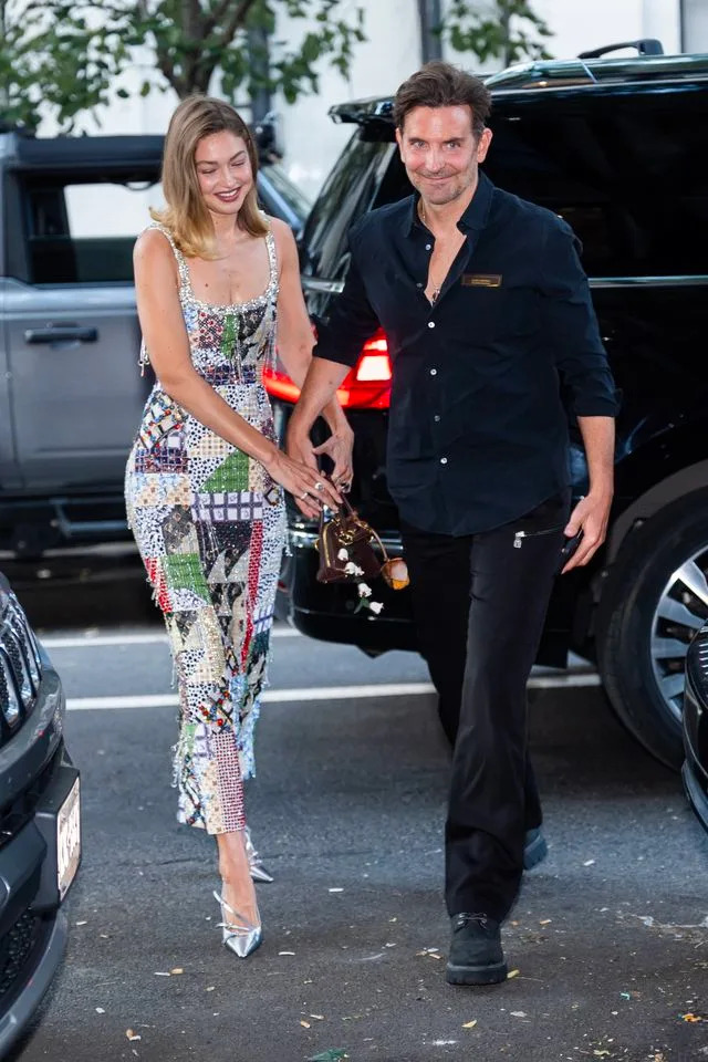 Gigi Hadid and Bradley Cooper in the East Village in September 2025.Credit: Getty