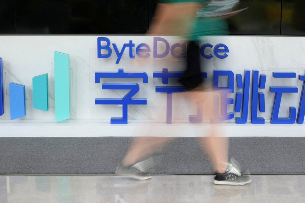 The ByteDance logo is seen at the company’s office in Shanghai, July 4, 2023. Photo: Reuters