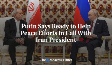 Putin Says Ready to Help Peace Efforts in Call With Iran President