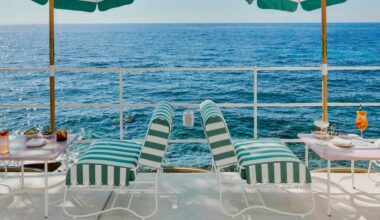 Inside the Le Sirenuse Mare Beach Club on Italy's Amalfi Coast