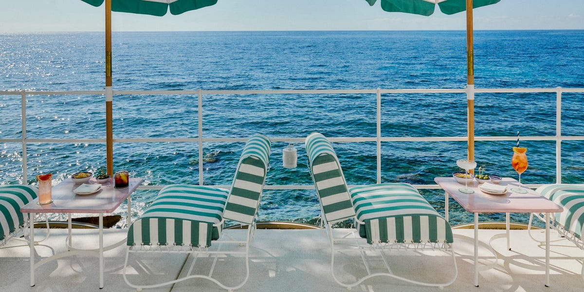 Inside the Le Sirenuse Mare Beach Club on Italy's Amalfi Coast