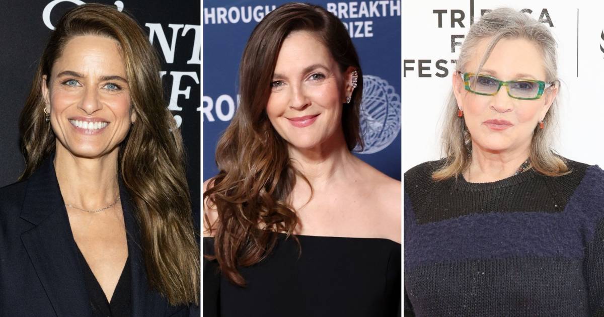 Amanda Peet, Drew Barrymore Kissed at Carrie Fisher's House