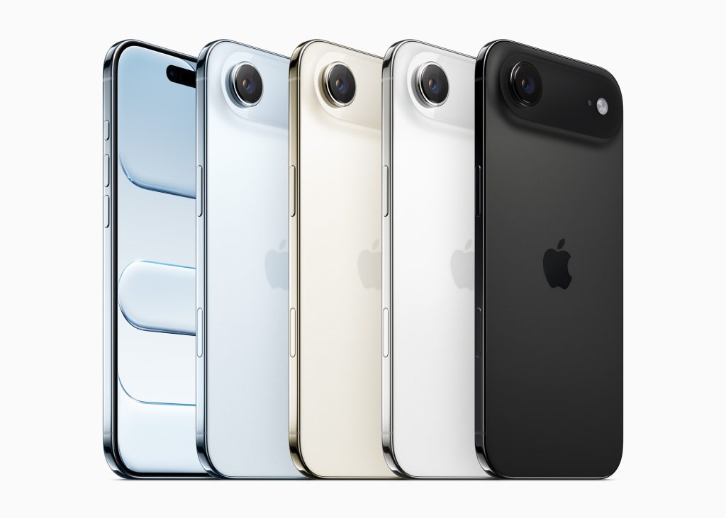 Apple iPhone Air color lineup. Photo via Apple.
