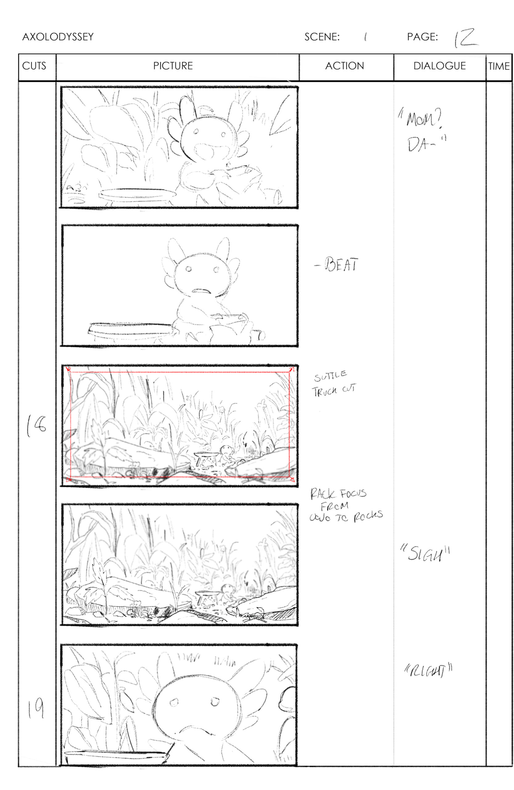 Axolodyssey Storyboard 