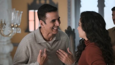 Bhooth Bangla worldwide box office collection day 5: Akshay Kumar and Mithila Palkar in a still from the Priyadarshan horror comedy.