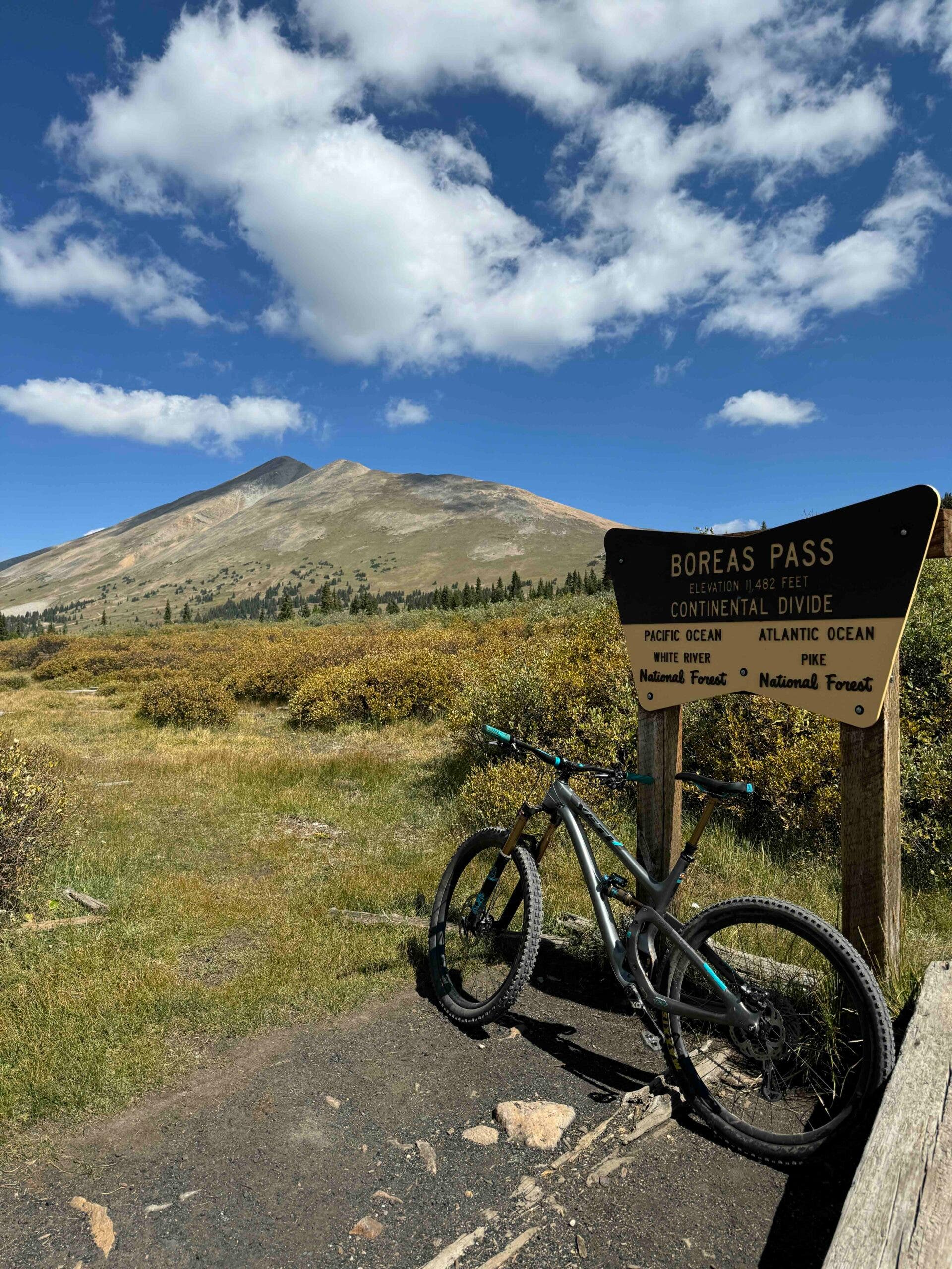 bike near boreas pass