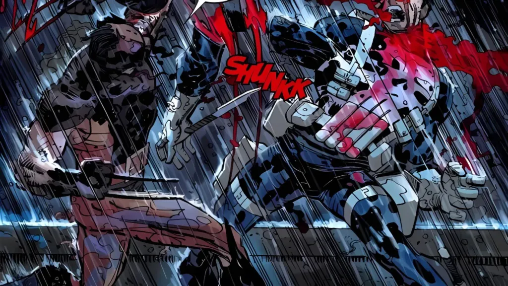 Daken kills Punisher in Marvel Comics