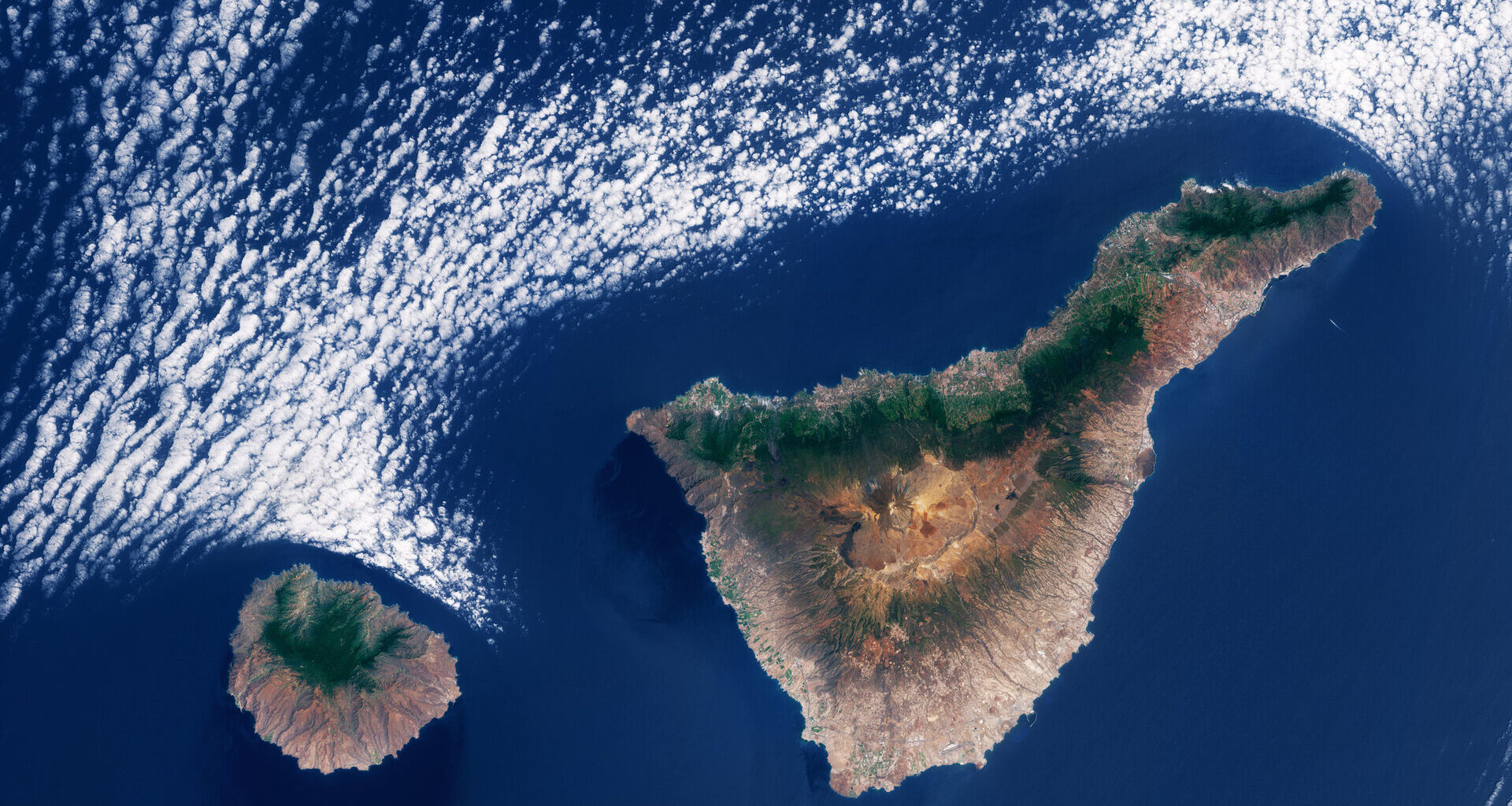 Earth from Space: Cloud patterns over the Canary Islands