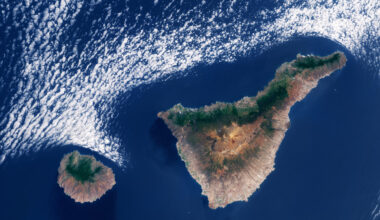 Earth from Space: Cloud patterns over the Canary Islands