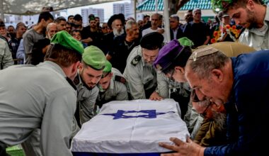 Funerals held for 3 of the soldiers killed fighting Hezbollah in southern Lebanon