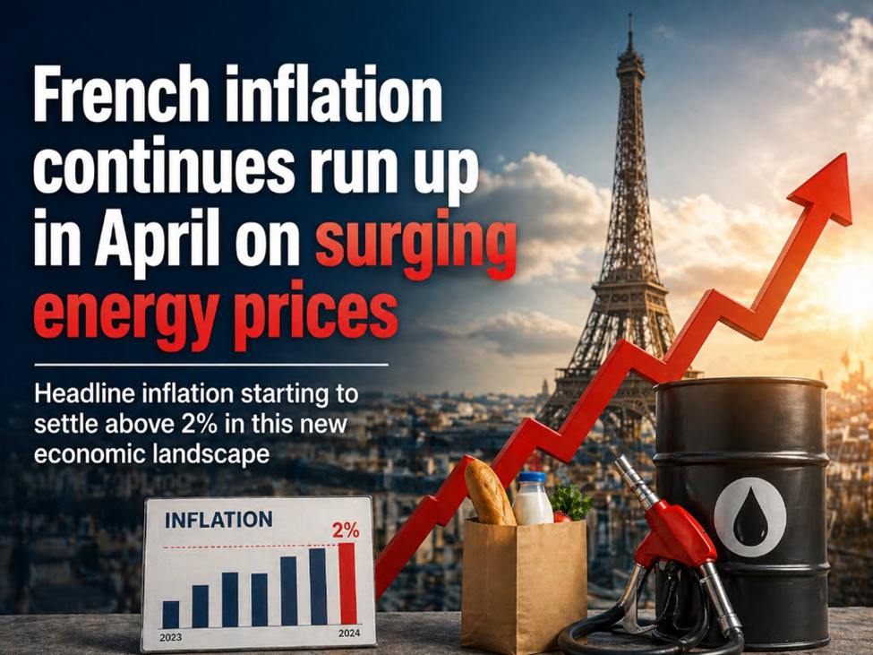 French inflation continues to pick up in April to highest since July last year