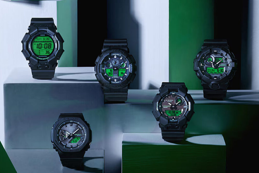 GSHOCK Black Electro Green Collection 1
