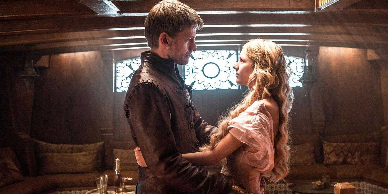 Jaime Lannister and Myrcella Baratheon in Game of Thrones