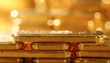 A stack of gold bars.