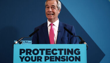 Farage is angling for the Boomer vote. Credit: Getty