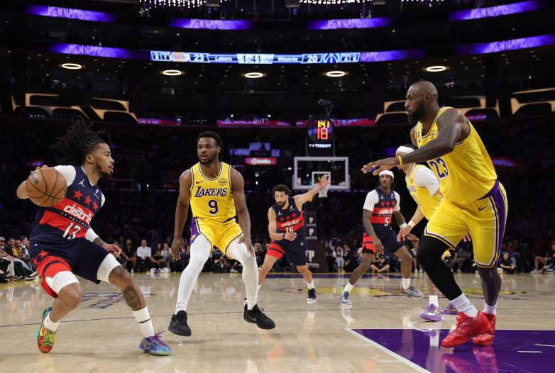 Bronny James and LeBron James