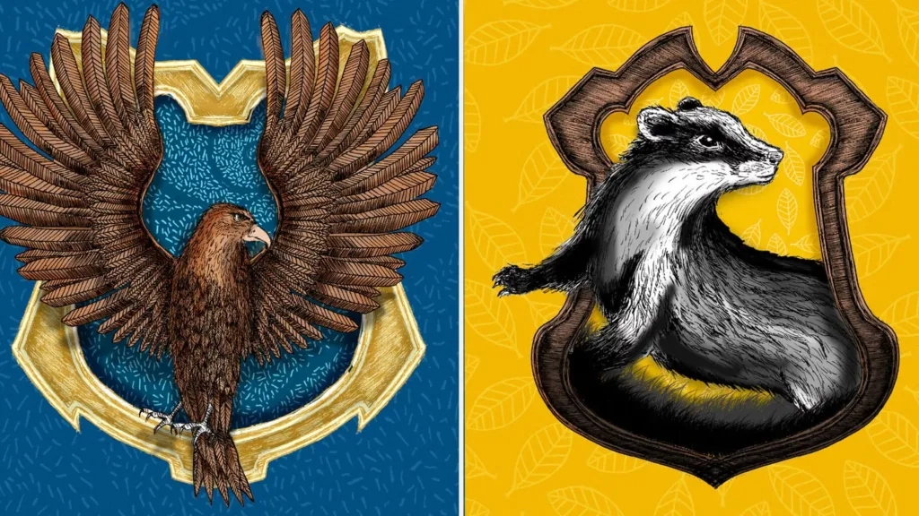 Hufflepuff and Ravenclaw in Harry Potter