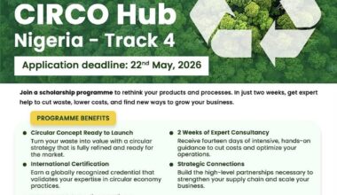 Call for Applications: CIRCO Hub Nigeria Track 4 (2-Week Circular Business
