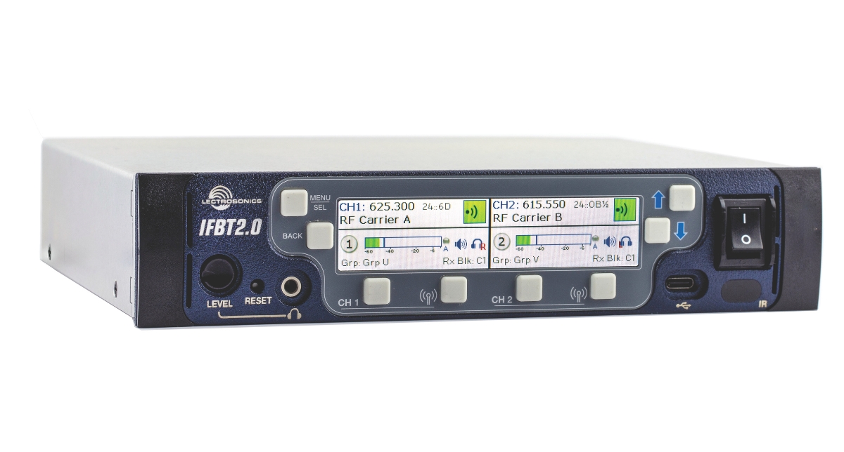 Lectrosonics Introduces the IFBT2.0 Interruptible Foldback Transmitter Base Station
