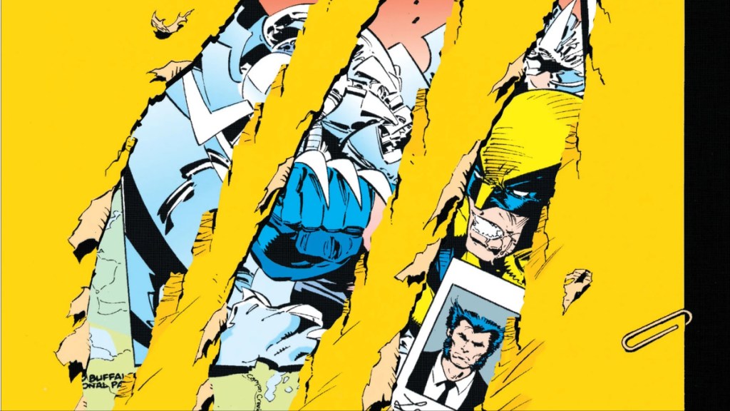 Wolverine battling shiva on the die cut cover of Wolverine #50