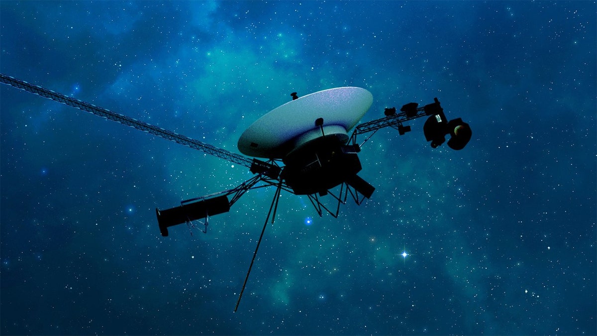 NASA's Voyager 1 spacecraft traveling through interstellar space.