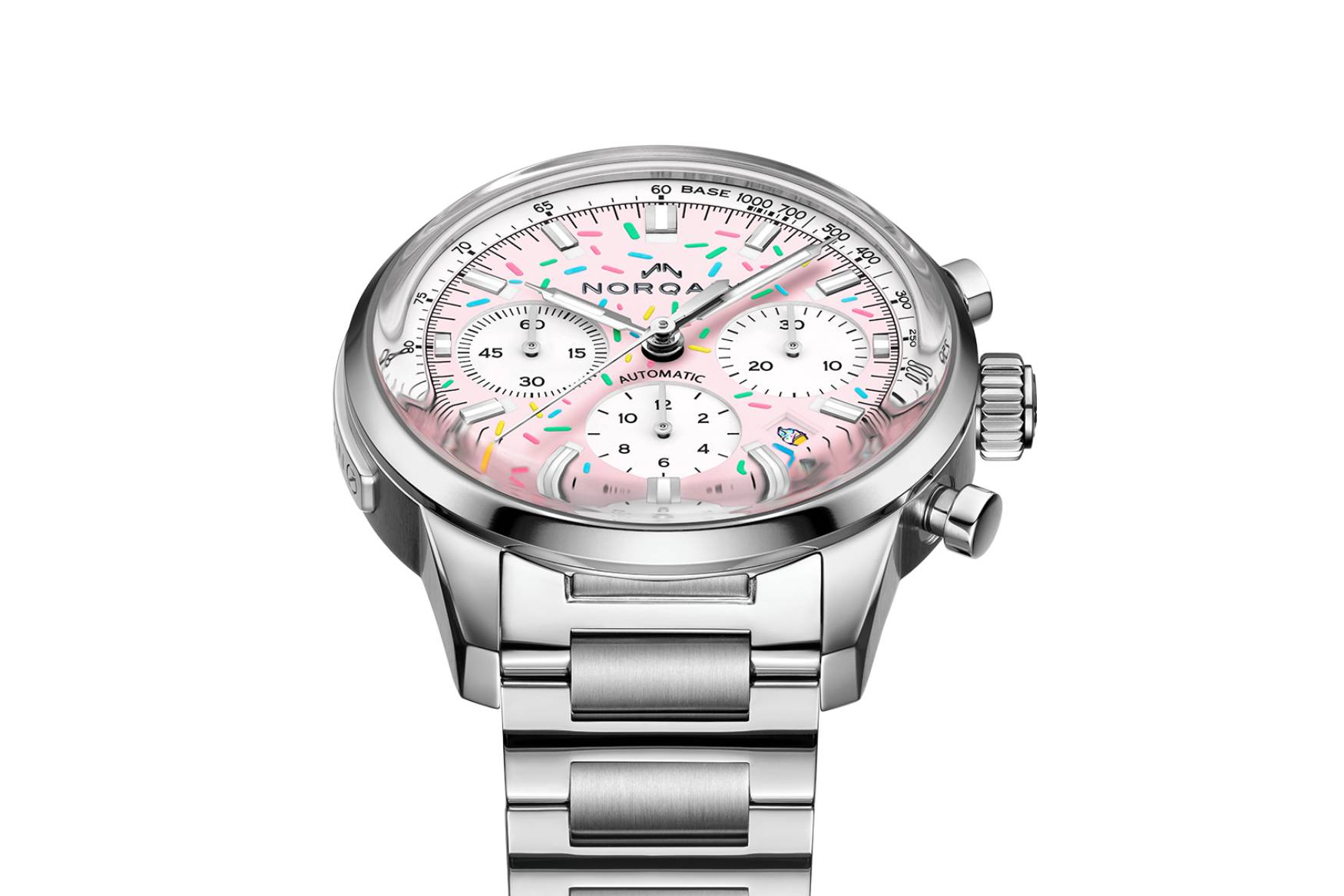 NORQAIN Freedom Chrono Sprinkles Pink Ambient 2 White (1)