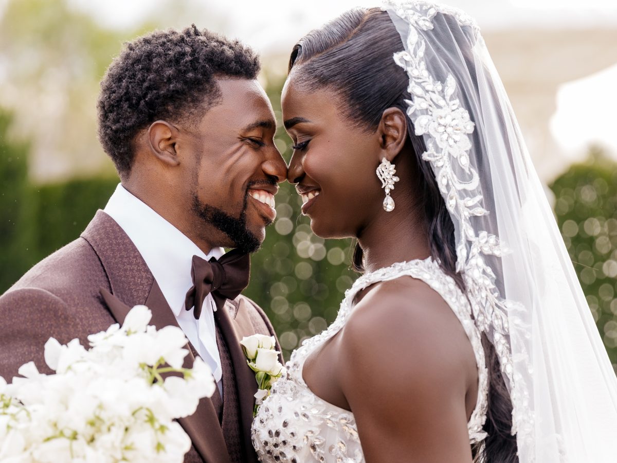 Exclusive: The Theme Was 'All Shades Of Melanin' For Noah Lyles And Junelle Bromfield's Georgia Wedding