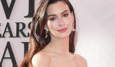 Anne Hathaway at the 20th Century Studios "The Devil Wears Prada 2" World Premiere held at David Geffen Hall at Lincoln Center on April 20, 2026 in New York, New York.