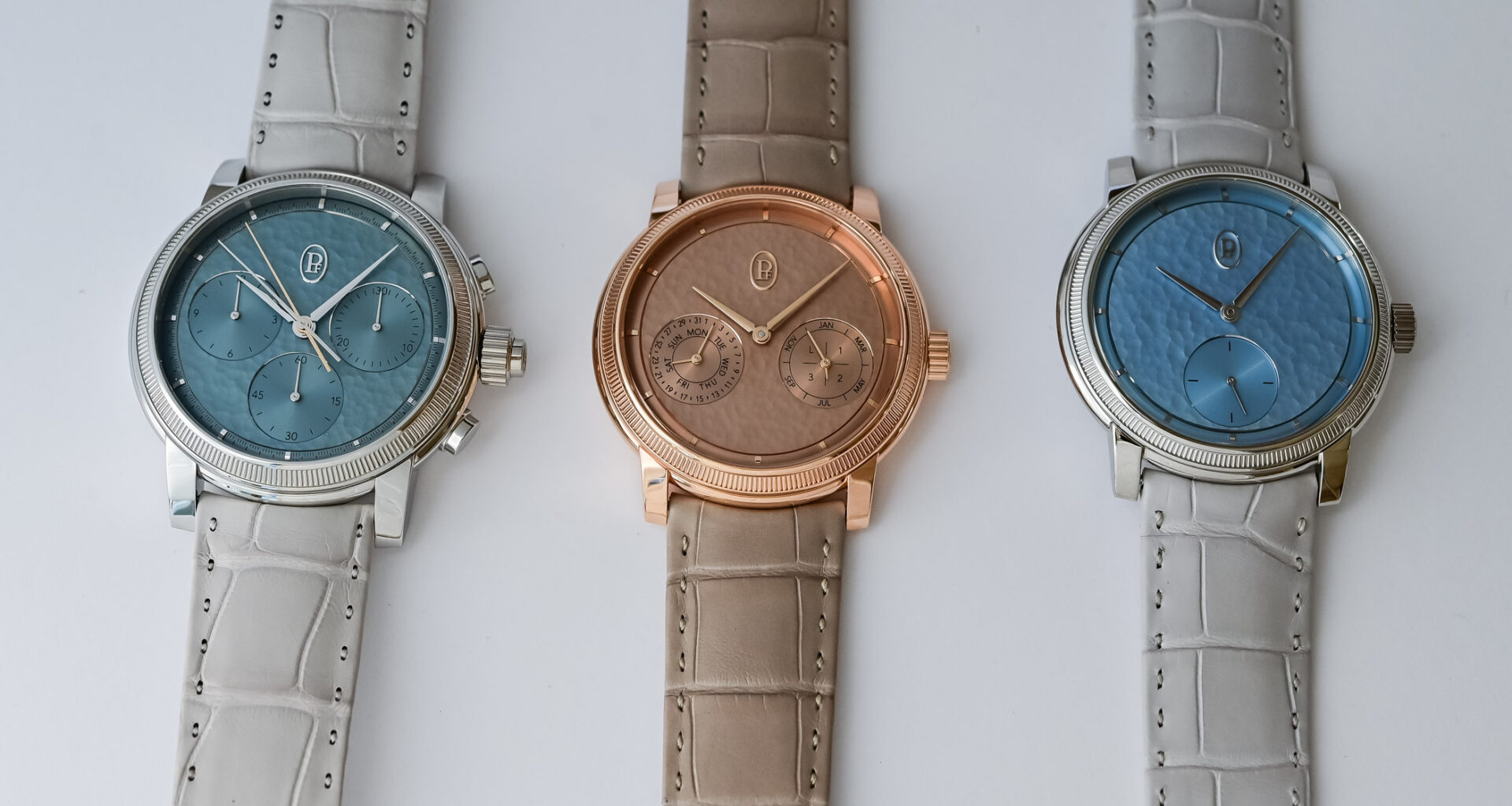 The Parmigiani Fleurier Toric 30th-Anniversary Trilogy, with Hand-Hammered Dials