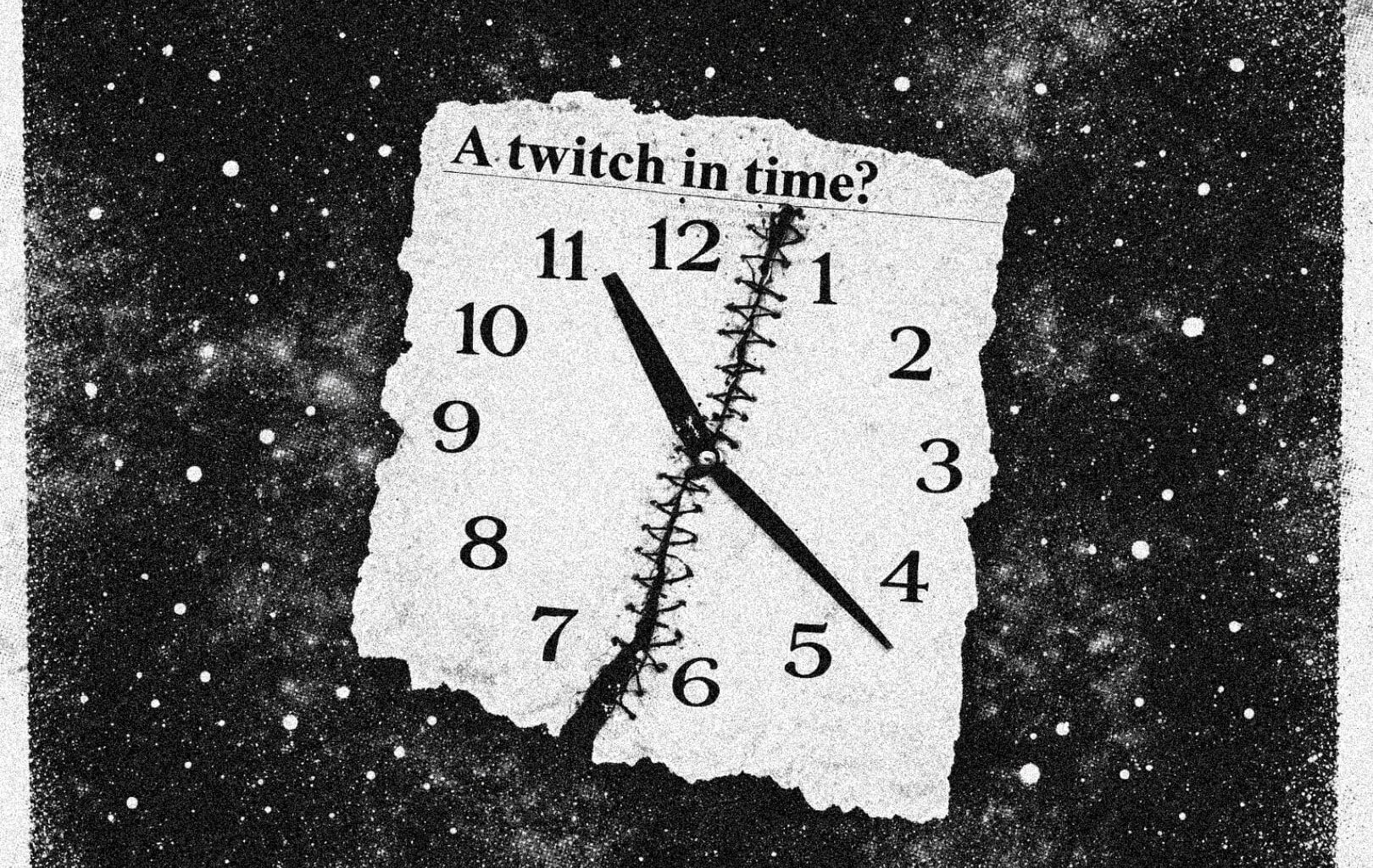 Quantum Time Fluctuations Illustrated by Torn Clock