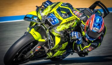 Aprilia lead Ducati on Monday
