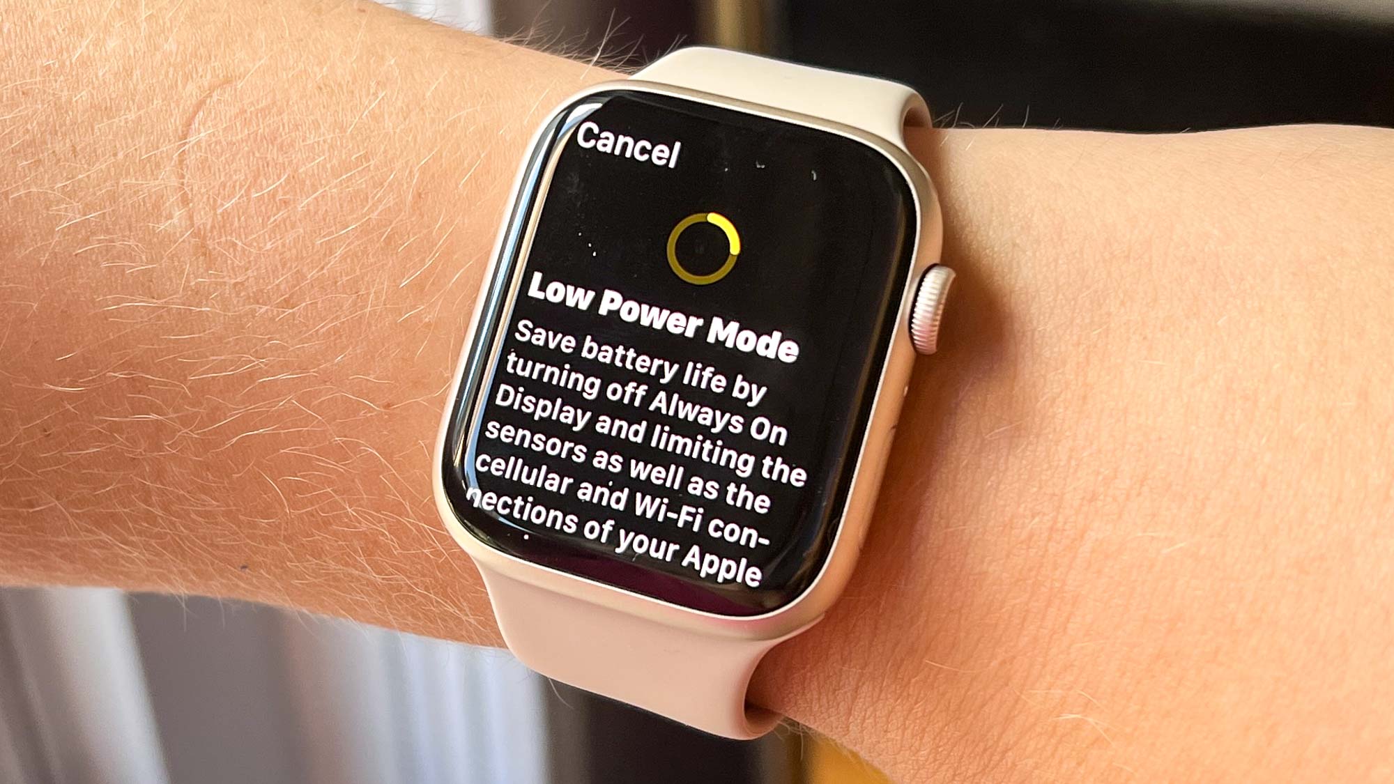 Apple Watch Series 8 shown on wrist
