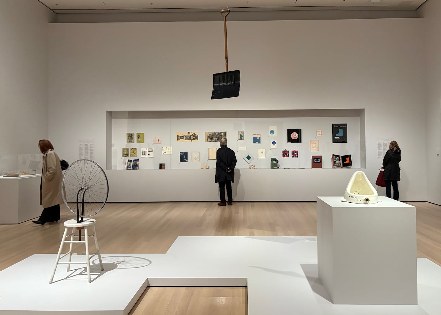 A gallery of "readymades" at the Museum of Modern Art's "Marcel Duchamp," until Aug. 22.