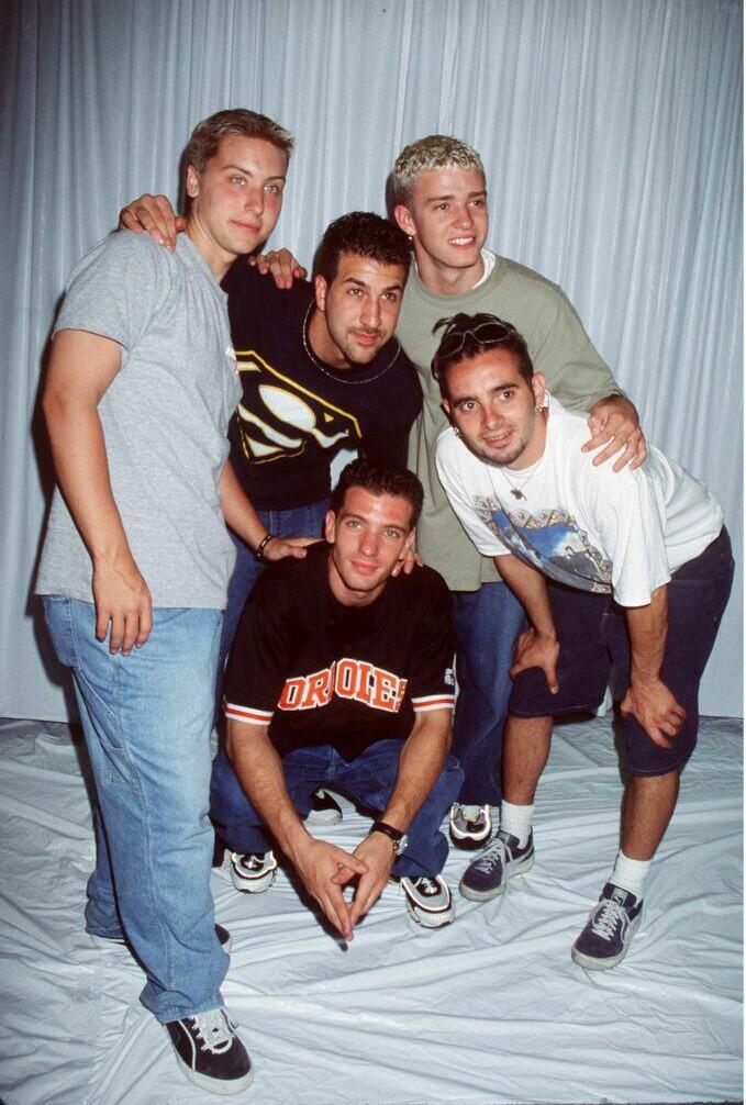 The boy band *NSYNC (Photo: Brenda Chase / Stringer) ג'סטין טימברלייק