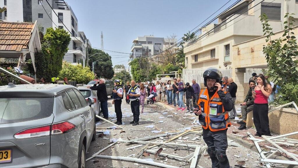 בניין ברמת גן שנפגע מטיל איראני