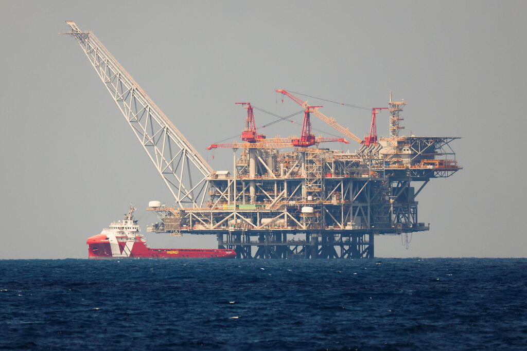 The Leviathan natural gas platform. (Photo: REUTERS/Amir Cohen) מאגר גז לוויתן לווייתן קבוצת דלק