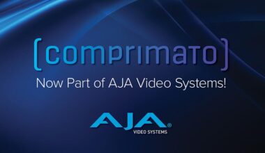 AJA and Comprimato logos