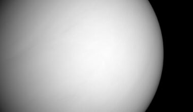 The thick atmosphere of Venus has been captured here by the Messenger space probe (Credit :  NASA/Johns Hopkins University Applied Physics Laboratory/Carnegie Institution of Washington)