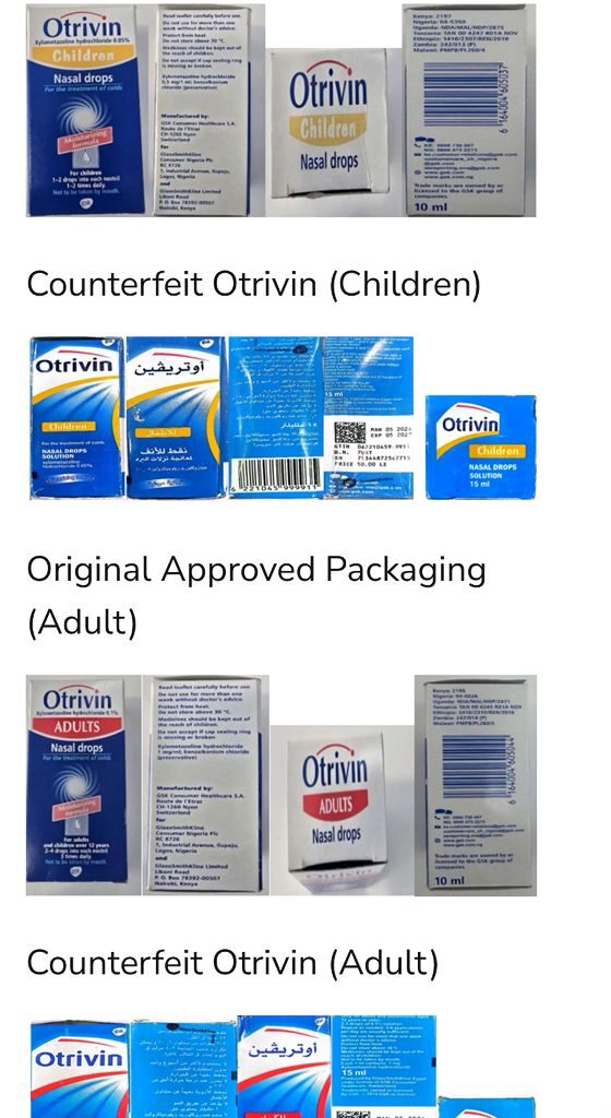 Counterfeit Otrivin floods market as NAFDAC orders urgent mop-up nationwide