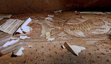 Hezbollah rocket hits remains of 1,500-year-old Byzantine church in Nahariya