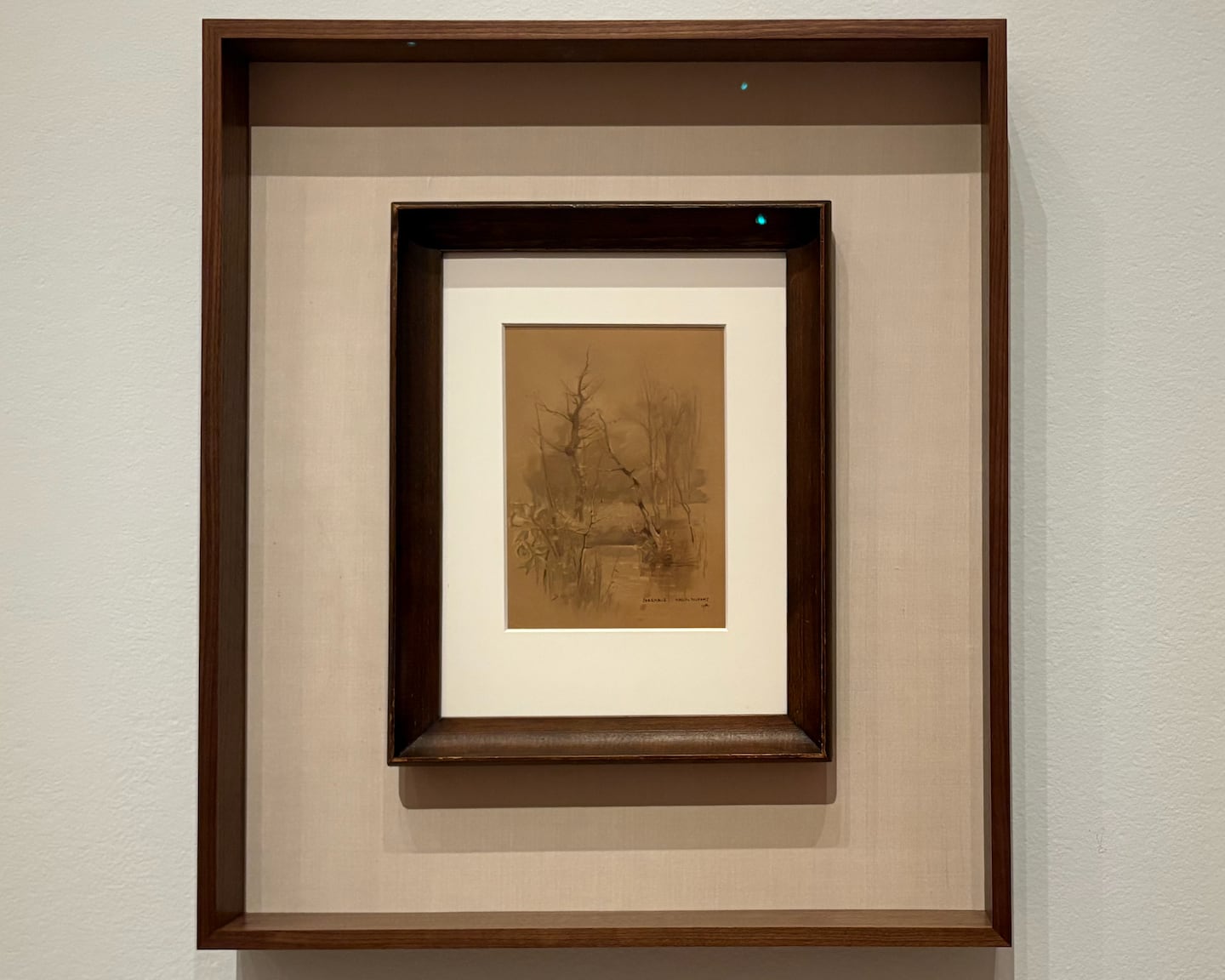 Marcel Duchamp, "Pharmacy," 1914. Installed at the Museum of Modern Art's "Marcel Duchamp" until August 22.