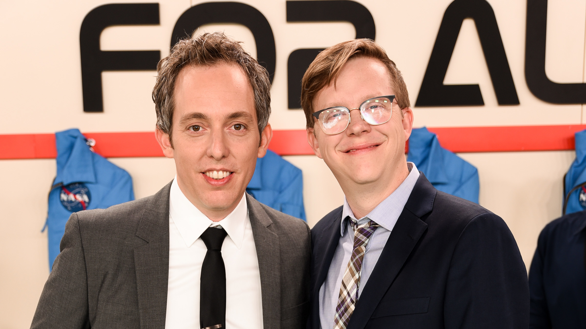 Ben Nedivi and Matt Wolbert attend World Premiere of Apple TV+'s "For All Mankind" - Red Carpet at Regency Village Theatre on October 15, 2019 in Westwood, California.